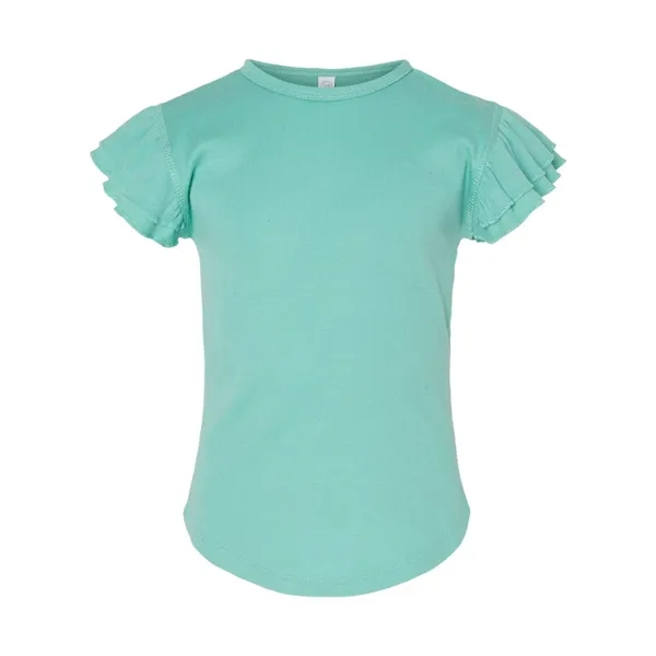 Rabbit Skins Toddler Flutter Sleeve Tee... from ASI 84358 S&S Activewear
