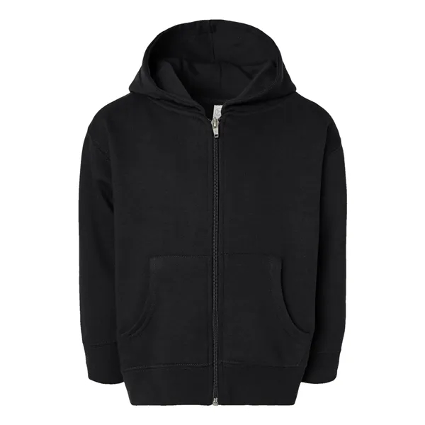Toddler zip fleece hoodie made of cotton/polyester with double-needle, topstitched, and... from ASI 84358 S&S Activewear