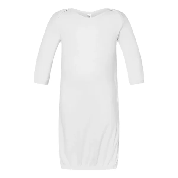 Infant 1x1 baby rib lap shoulder layette. Blank product.... from ASI 84358 S&S Activewear