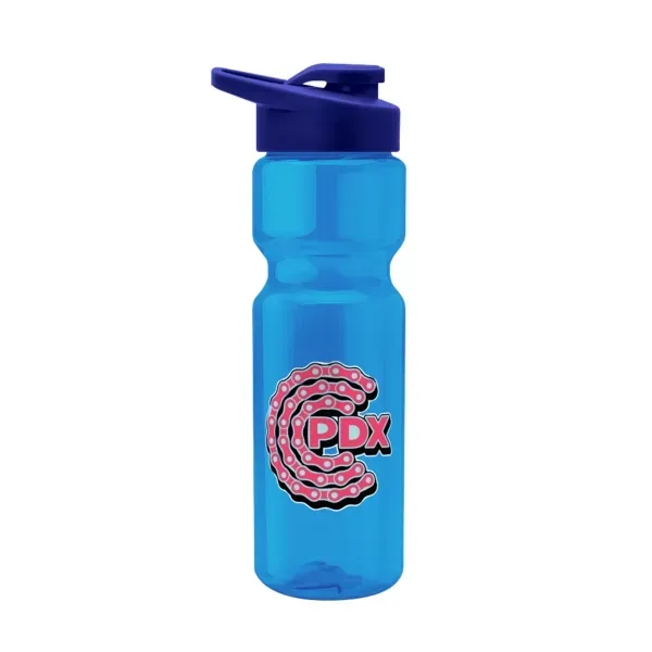 28 oz. bike bottle with transparent design and drink-thru lid.... from ASI 88060 Snugz/USA Inc