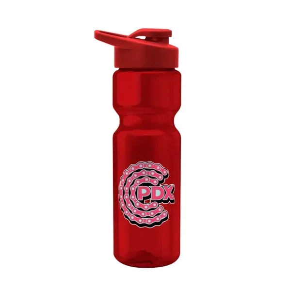 28 oz. bike bottle with transparent design and drink-thru lid.... from ASI 88060 Snugz/USA Inc