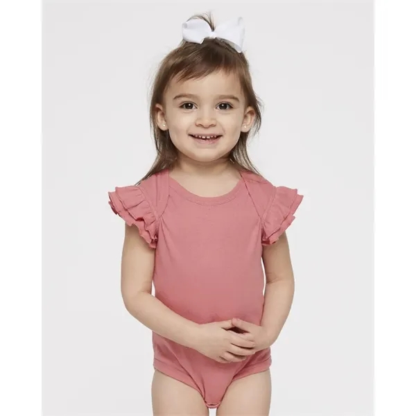 Rabbit Skins Infant Flutter Sleeve Baby Rib Bodysuit... from ASI 84358 S&S Activewear