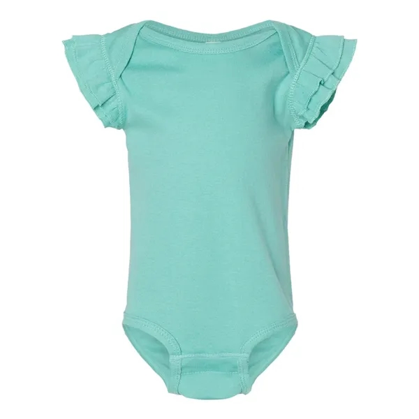 Rabbit Skins Infant Flutter Sleeve Baby Rib Bodysuit... from ASI 84358 S&S Activewear