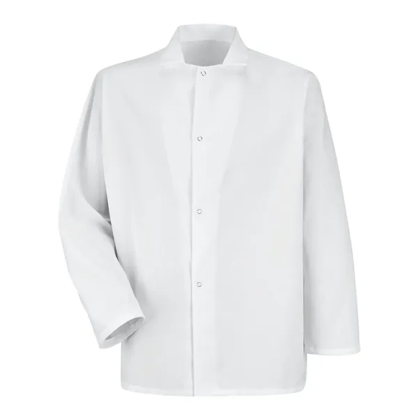 Gripper-Front Short Butcher Coat... from ASI 84358 S&S Activewear