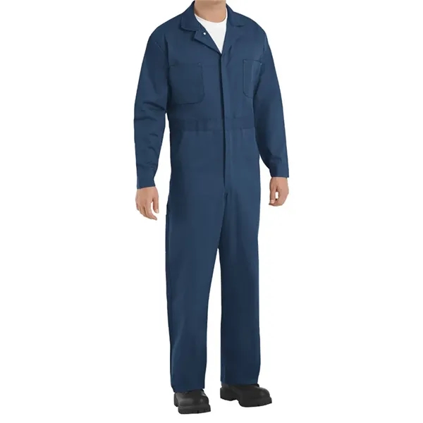Button-Front Cotton Coverall Long Sizes... from ASI 84358 S&S Activewear