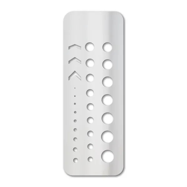 Stainless steel drill gauge used to quickly and conveniently identify drill... from ASI 53430 Executive Line / Executive Line®