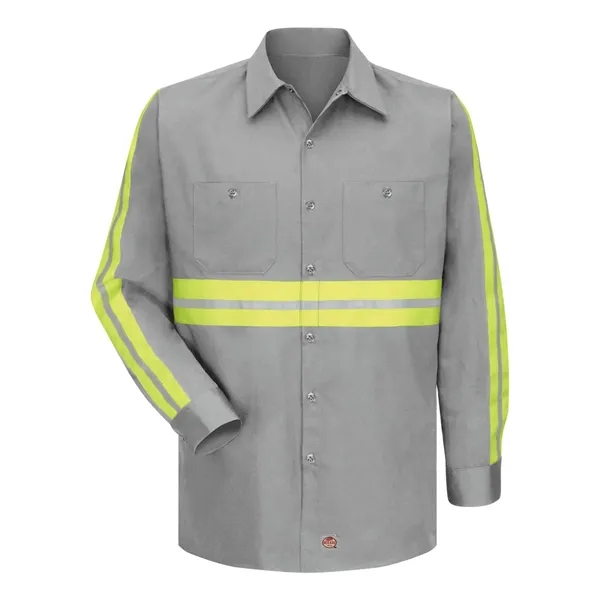 Enhanced Visibility Cotton Work Shirt Long Sizes... from ASI 84358 S&S Activewear