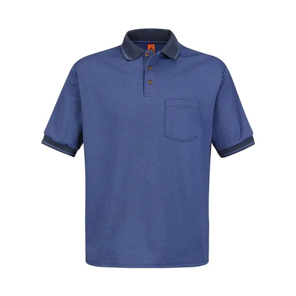 Knit twill shirt with 3 tortoise shell buttons, wickable finish, and... from ASI 84358 S&S Activewear