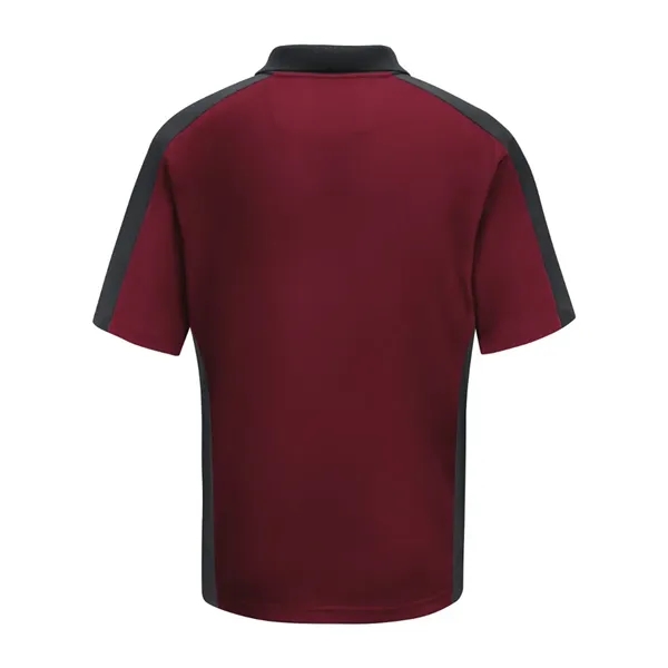 Short Sleeve Performance Knit Two Tone Polo... from ASI 84358 S&S Activewear