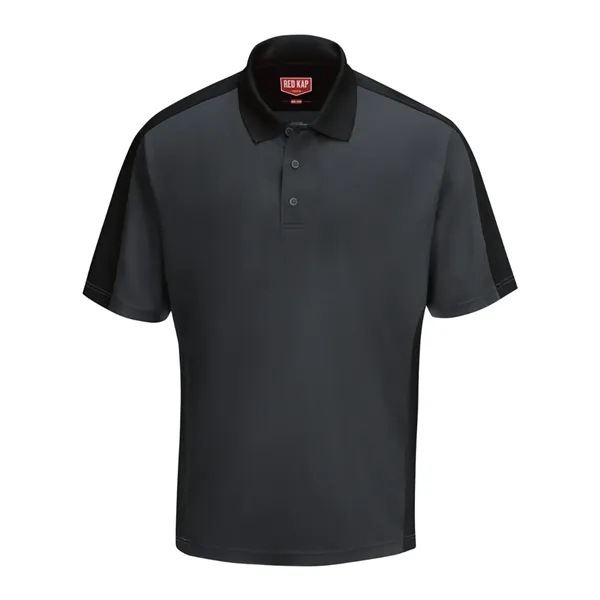 Short Sleeve Performance Knit Two Tone Polo... from ASI 84358 S&S Activewear