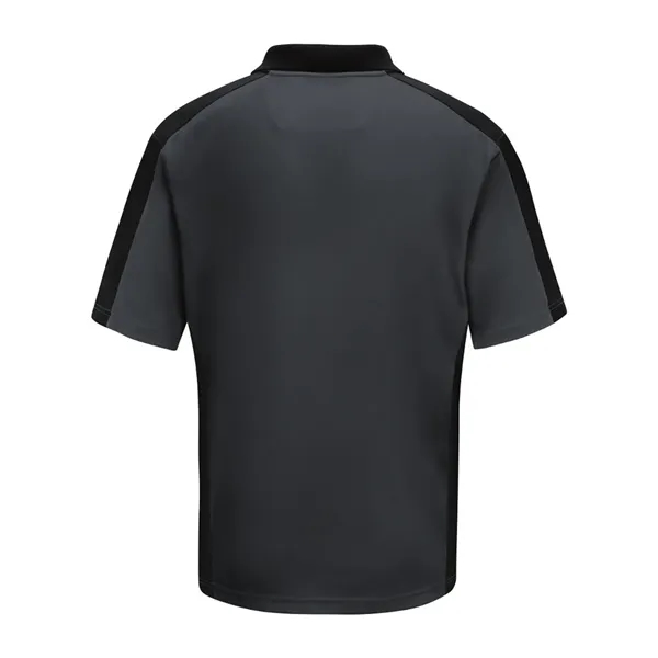 Short Sleeve Performance Knit Two Tone Polo... from ASI 84358 S&S Activewear