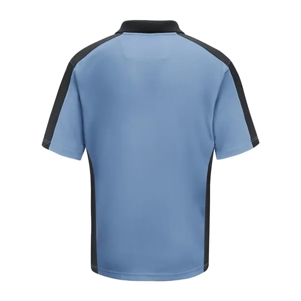 Short Sleeve Performance Knit Two Tone Polo... from ASI 84358 S&S Activewear