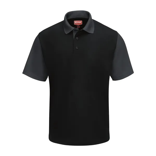 Short Sleeve Performance Knit Color-Block Polo... from ASI 84358 S&S Activewear