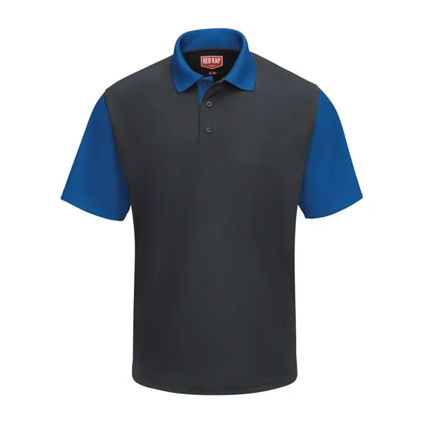 Short Sleeve Performance Knit Color-Block Polo... from ASI 84358 S&S Activewear