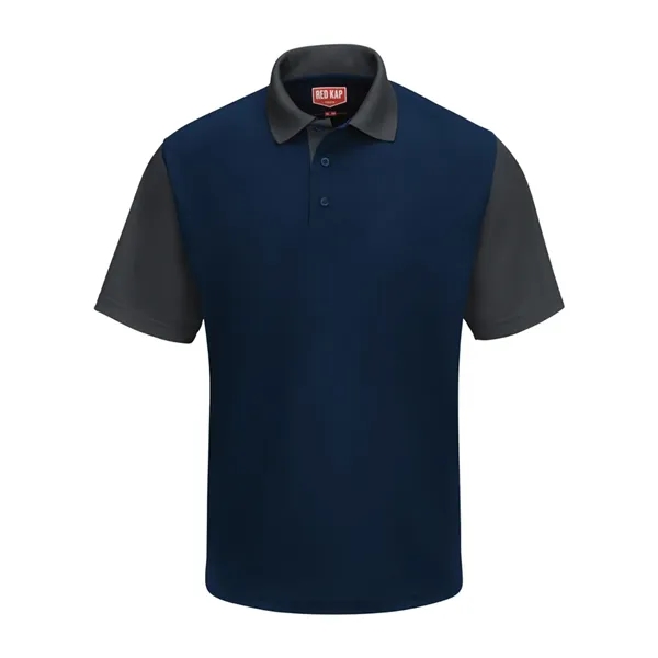 Short Sleeve Performance Knit Color-Block Polo... from ASI 84358 S&S Activewear