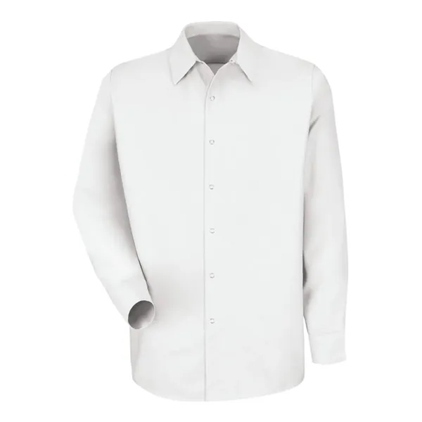 Long sleeve workshirt with a two-piece convertible collar and no chest... from ASI 84358 S&S Activewear