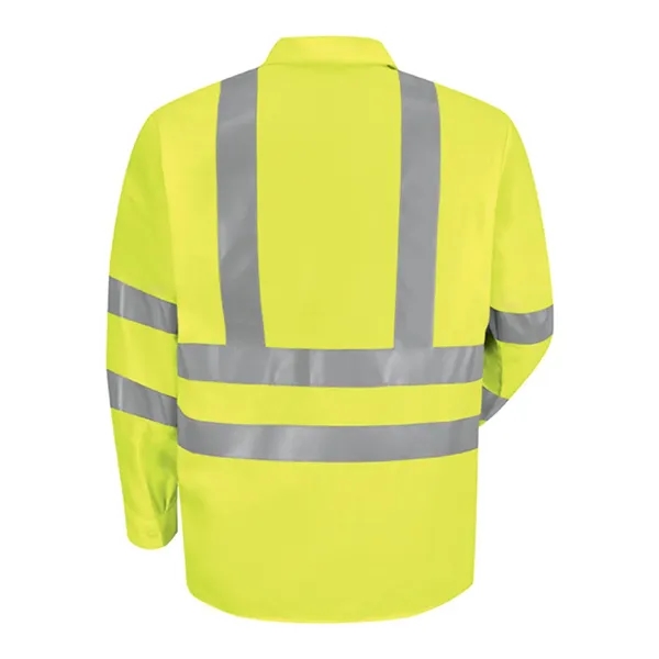 Long sleeve safety work shirt with two-pieced lined collar, pencil stall,... from ASI 84358 S&S Activewear