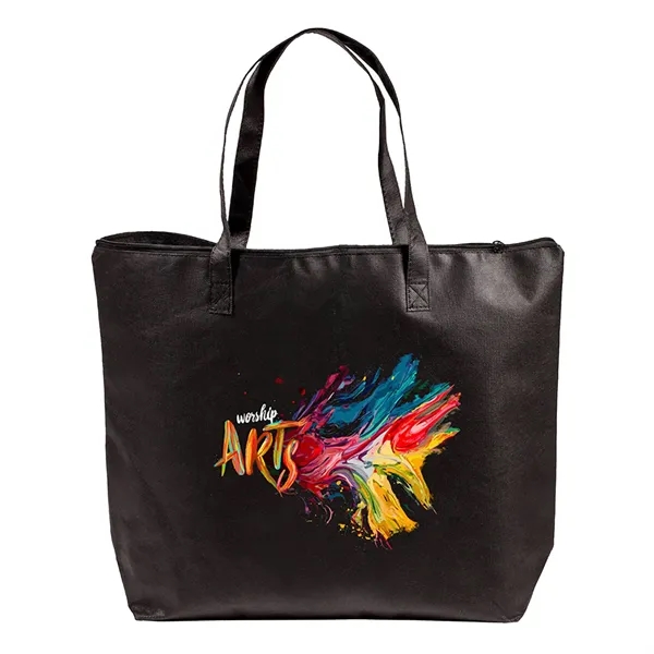 Non-woven zippered tote bag made of 100 gsm polypropylene plus 1... from ASI 37218 Athena Promo (tm)