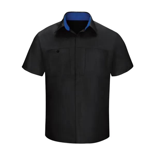 Men's Performance Plus Short Sleeve Shop Shirt with Oilbl...... from ASI 84358 S&S Activewear