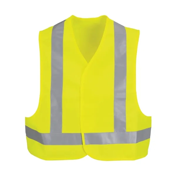 Safety vest with hook and loop closure on the front, adjustable... from ASI 84358 S&S Activewear