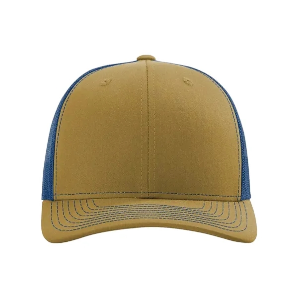 Trucker snapback cap made of polyester/cotton with a mesh back and... from ASI 84358 S&S Activewear