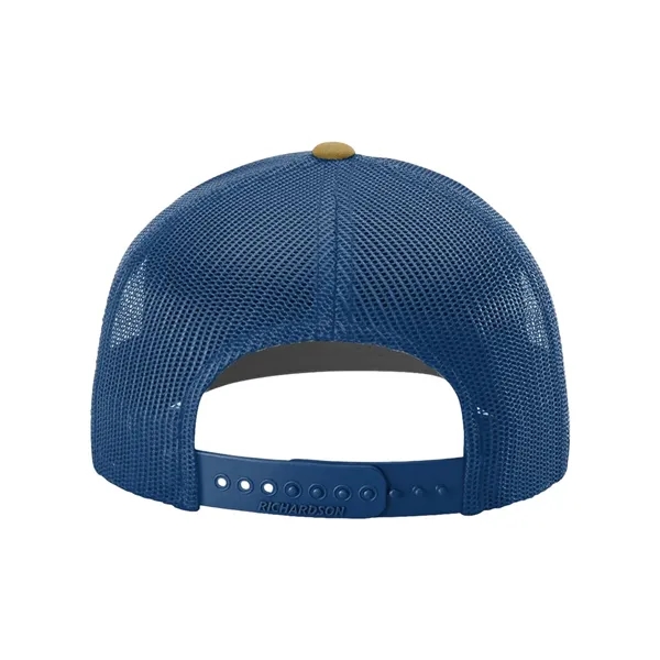 Trucker snapback cap made of polyester/cotton with a mesh back and... from ASI 84358 S&S Activewear