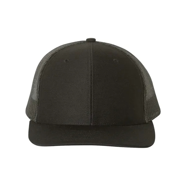 Trucker snapback cap made of polyester/cotton with a mesh back and... from ASI 84358 S&S Activewear