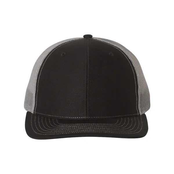Trucker snapback cap made of polyester/cotton with a mesh back and... from ASI 84358 S&S Activewear