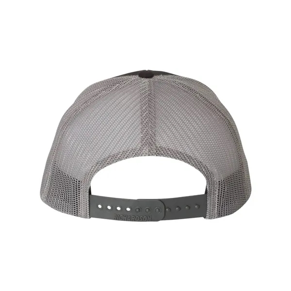 Trucker snapback cap made of polyester/cotton with a mesh back and... from ASI 84358 S&S Activewear