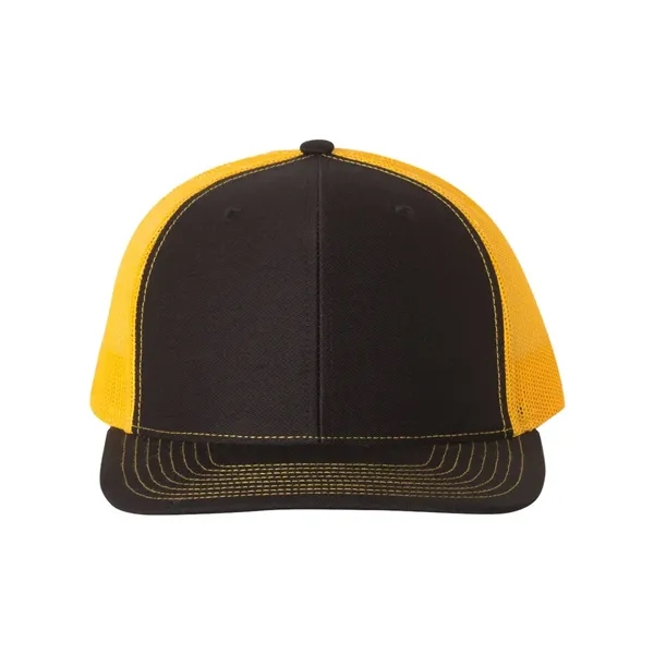 Trucker snapback cap made of polyester/cotton with a mesh back and... from ASI 84358 S&S Activewear