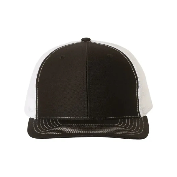 Trucker snapback cap made of polyester/cotton with a mesh back and... from ASI 84358 S&S Activewear