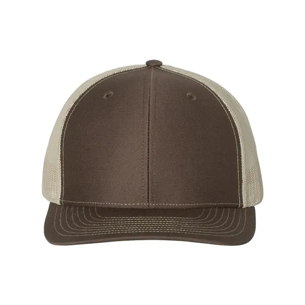 Trucker snapback cap made of polyester/cotton with a mesh back and... from ASI 84358 S&S Activewear