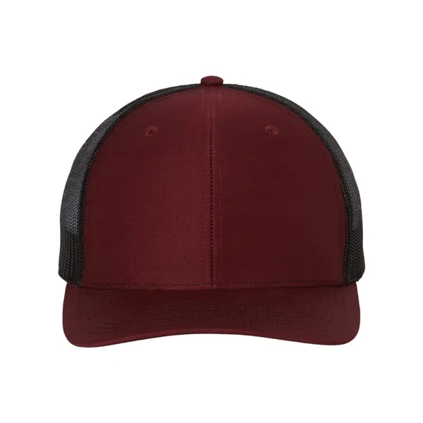 Trucker snapback cap made of polyester/cotton with a mesh back and... from ASI 84358 S&S Activewear