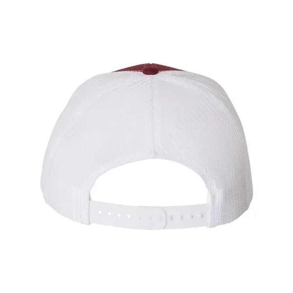 Trucker snapback cap made of polyester/cotton with a mesh back and... from ASI 84358 S&S Activewear