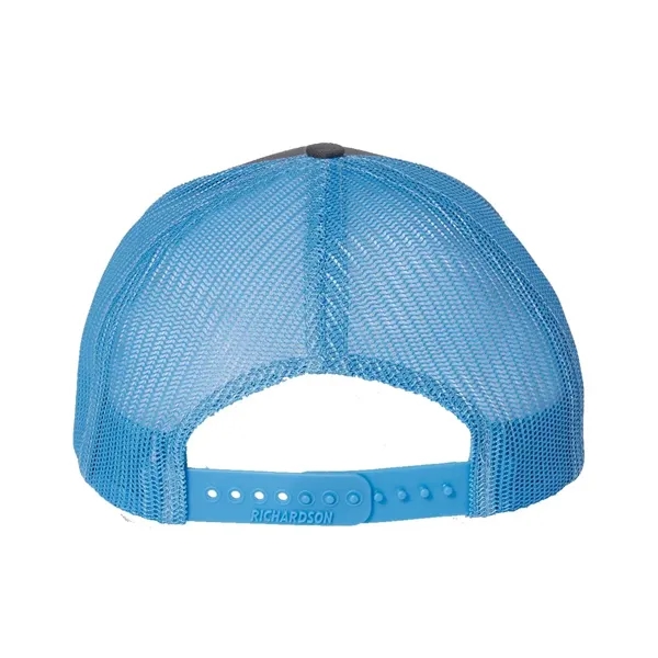 Trucker snapback cap made of polyester/cotton with a mesh back and... from ASI 84358 S&S Activewear