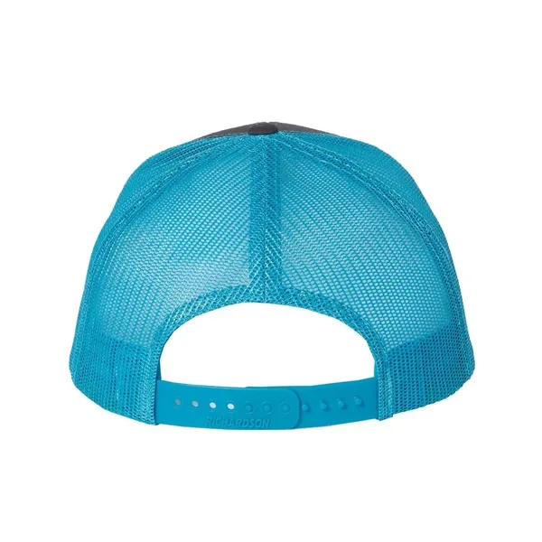Trucker snapback cap made of polyester/cotton with a mesh back and... from ASI 84358 S&S Activewear