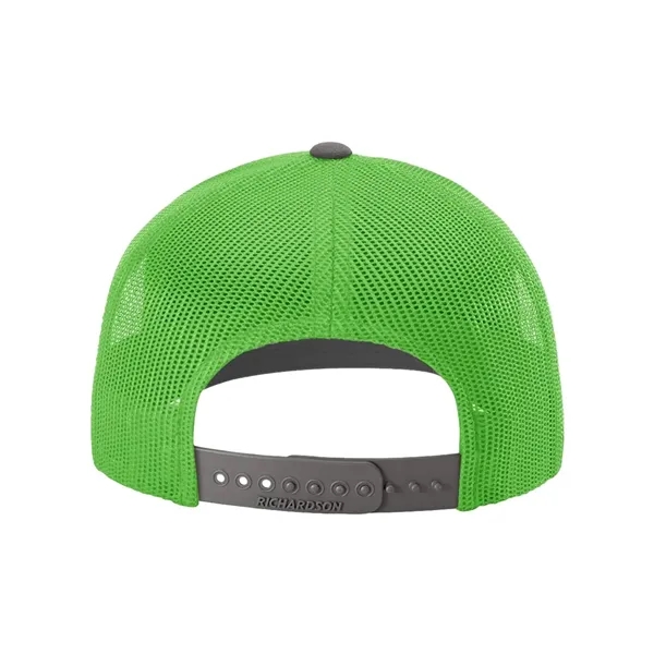 Trucker snapback cap made of polyester/cotton with a mesh back and... from ASI 84358 S&S Activewear