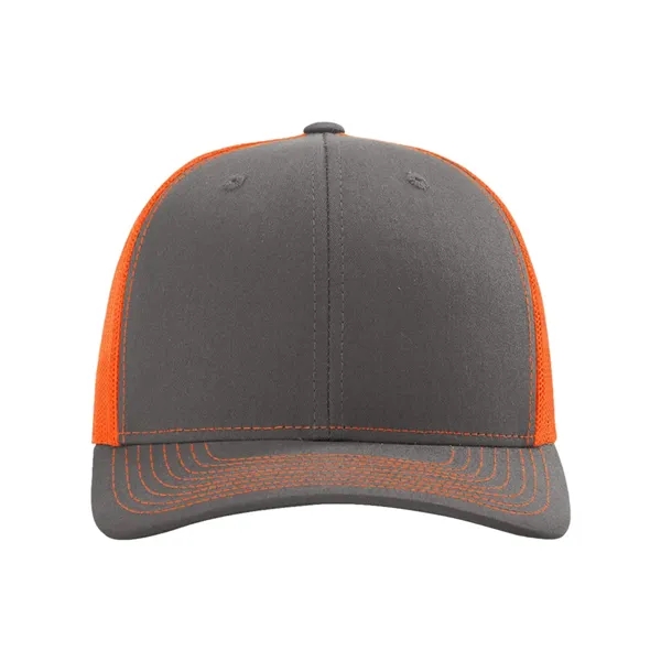 Trucker snapback cap made of polyester/cotton with a mesh back and... from ASI 84358 S&S Activewear