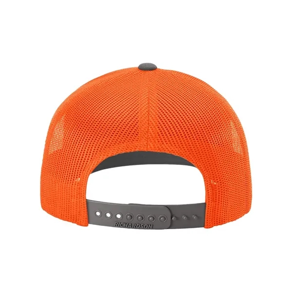 Trucker snapback cap made of polyester/cotton with a mesh back and... from ASI 84358 S&S Activewear