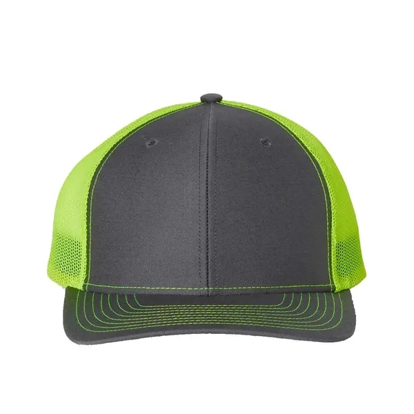 Trucker snapback cap made of polyester/cotton with a mesh back and... from ASI 84358 S&S Activewear