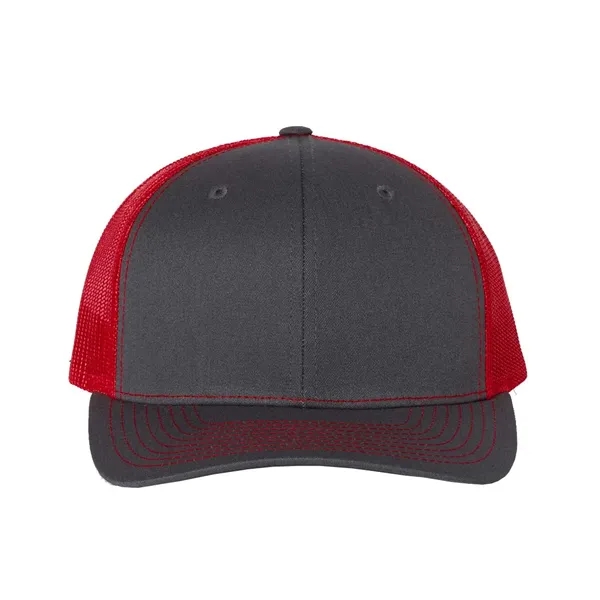 Trucker snapback cap made of polyester/cotton with a mesh back and... from ASI 84358 S&S Activewear