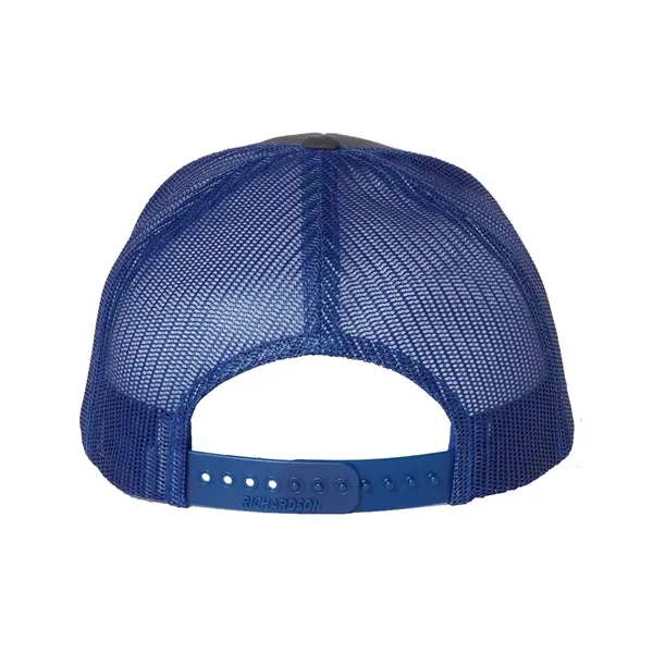 Trucker snapback cap made of polyester/cotton with a mesh back and... from ASI 84358 S&S Activewear