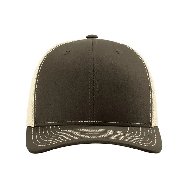 Trucker snapback cap made of polyester/cotton with a mesh back and... from ASI 84358 S&S Activewear