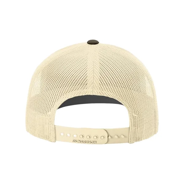 Trucker snapback cap made of polyester/cotton with a mesh back and... from ASI 84358 S&S Activewear