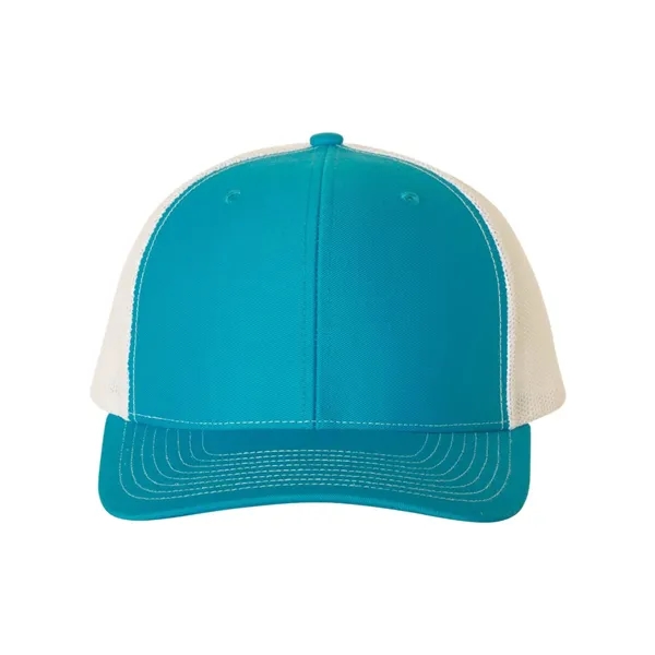 Trucker snapback cap made of polyester/cotton with a mesh back and... from ASI 84358 S&S Activewear