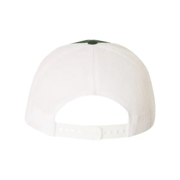 Trucker snapback cap made of polyester/cotton with a mesh back and... from ASI 84358 S&S Activewear