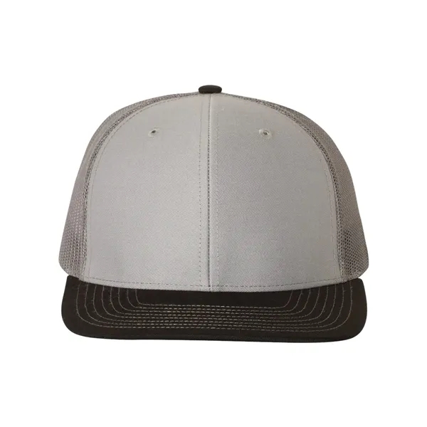Trucker snapback cap made of polyester/cotton with a mesh back and... from ASI 84358 S&S Activewear