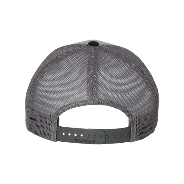 Trucker snapback cap made of polyester/cotton with a mesh back and... from ASI 84358 S&S Activewear