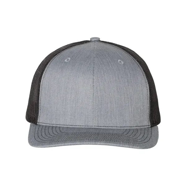 Trucker snapback cap made of polyester/cotton with a mesh back and... from ASI 84358 S&S Activewear