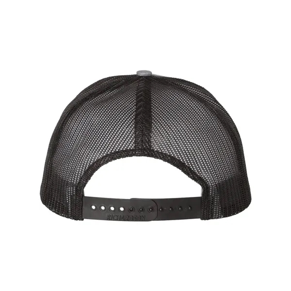 Trucker snapback cap made of polyester/cotton with a mesh back and... from ASI 84358 S&S Activewear